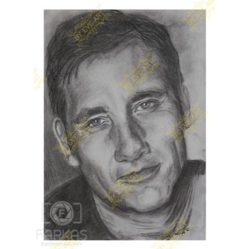 Clive Owen Portre A4 pastel